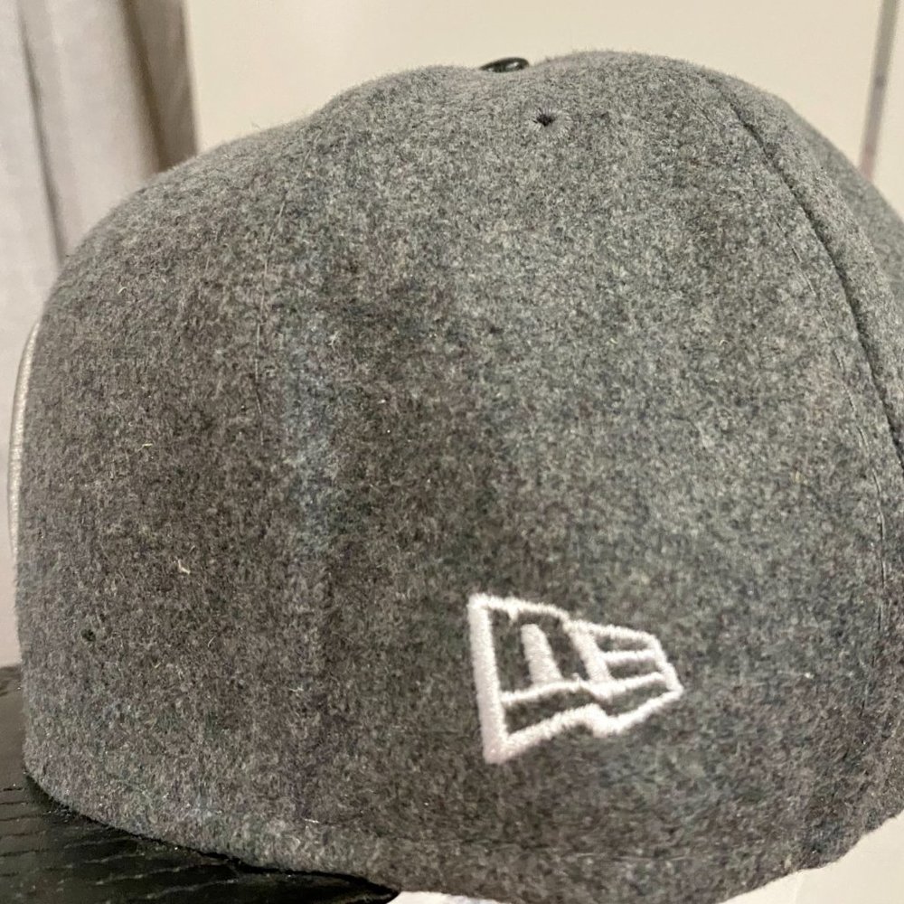 New Rare Pittsburgh Steelers New Era "Leather Melt 59Fifty Fitted Throwback Hat - Picture 3 of 5